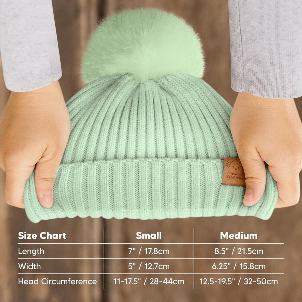 KeaBabies 2-Pack Baby Hats Macaron Toddler, Boys, Girls 6-36 Months (Macaron, M) - Picture 5 of 9